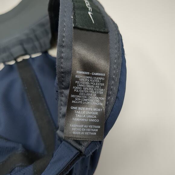 Allianz Strapback Baseball Cap Blue One Size Adjustable 6 Panel Nike Golf - Picture 10 of 10